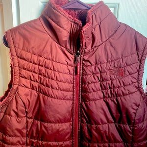 The North Face Maroon Reversible Vest